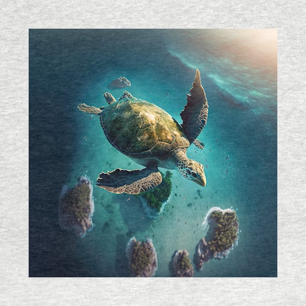 The flying turtle by Imagier